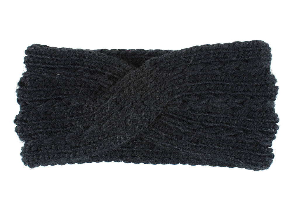 Acrylic Thick Diagonally Crossed Wool Knitted Headband for Women - Willy05Boutique