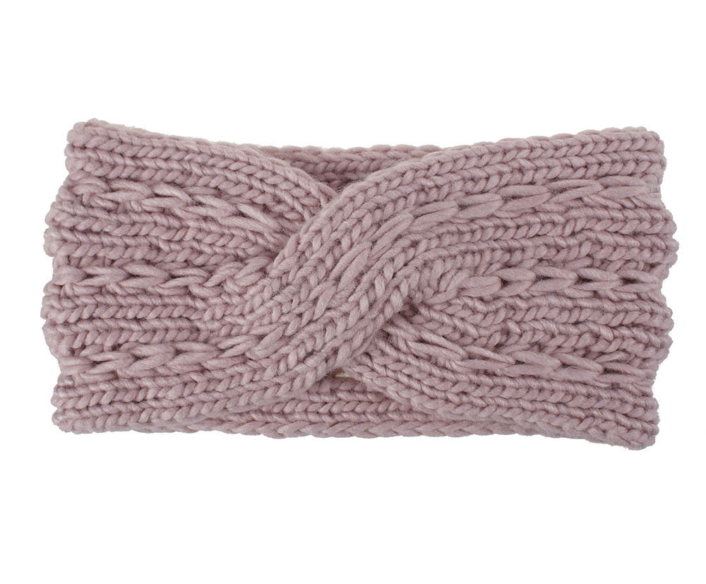 Acrylic Thick Diagonally Crossed Wool Knitted Headband for Women - Willy05Boutique