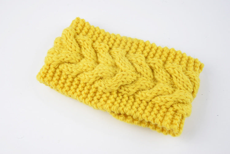Acrylic Thick Diagonally Crossed Wool Knitted Headband for Women - Willy05Boutique