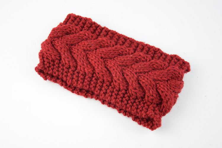 Acrylic Thick Diagonally Crossed Wool Knitted Headband for Women - Willy05Boutique