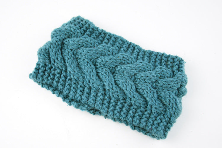 Acrylic Thick Diagonally Crossed Wool Knitted Headband for Women - Willy05Boutique