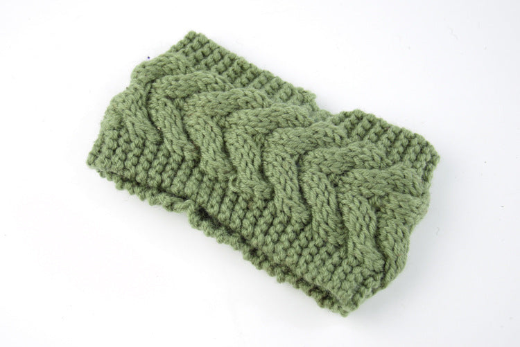 Acrylic Thick Diagonally Crossed Wool Knitted Headband for Women - Willy05Boutique