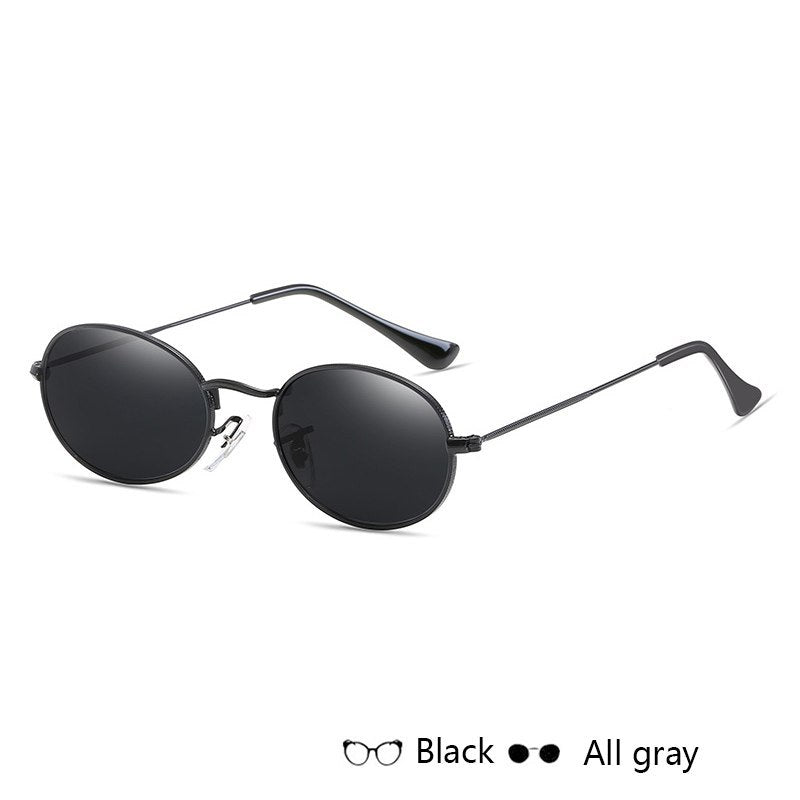 Luxury Famous Oval Metal Sunglasses for Women - Willy05Boutique