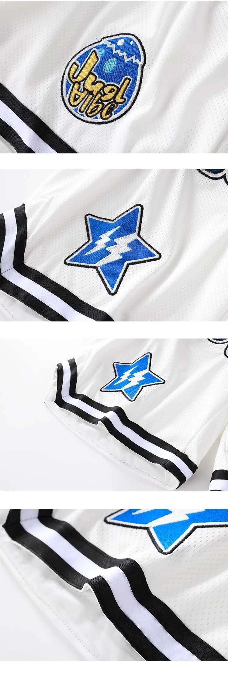 American NBA basketball shorts with graphics for female. - Willy05Boutique