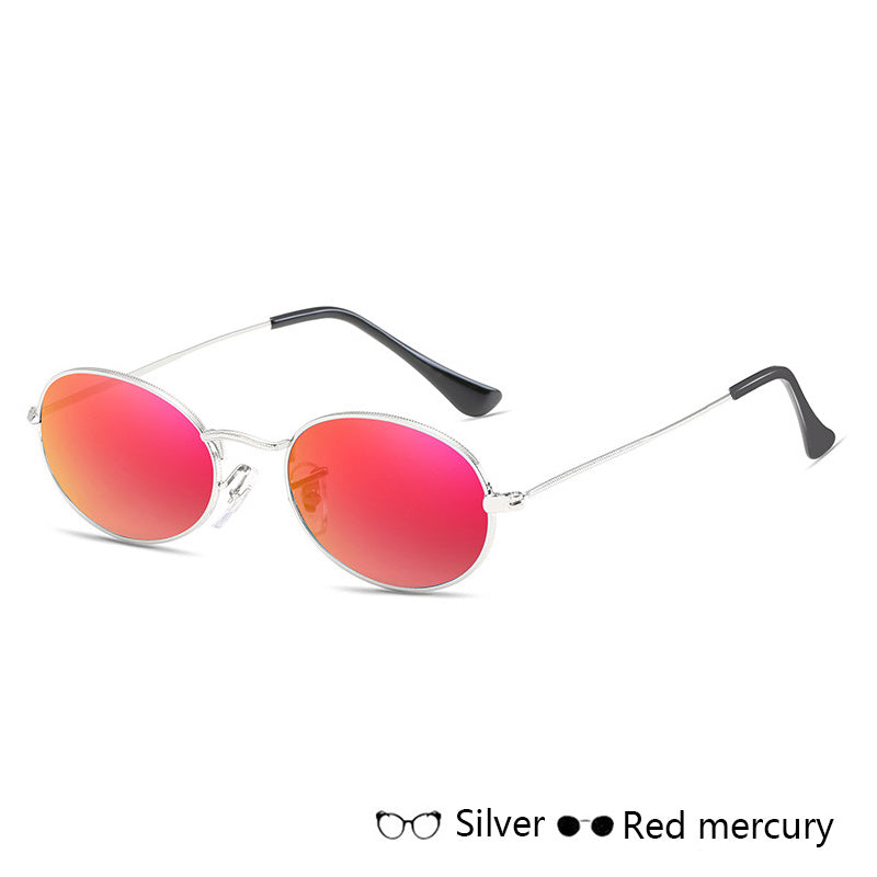 Luxury Famous Oval Metal Sunglasses for Women - Willy05Boutique