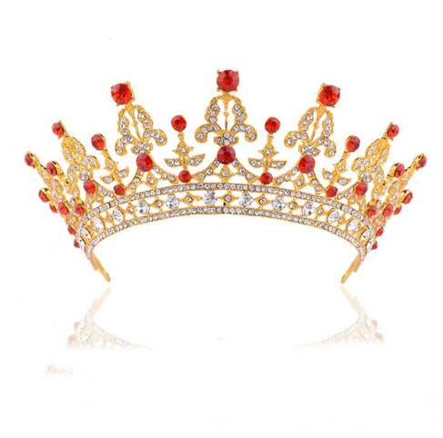 Baroque Luxury Crystal AB Bridal Crown for Women - Willy05Boutique