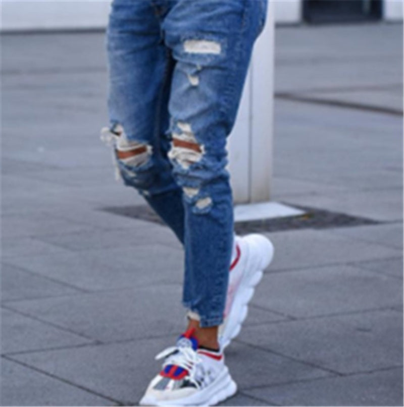 Skinny Hole jeans for men - Willy05Boutique