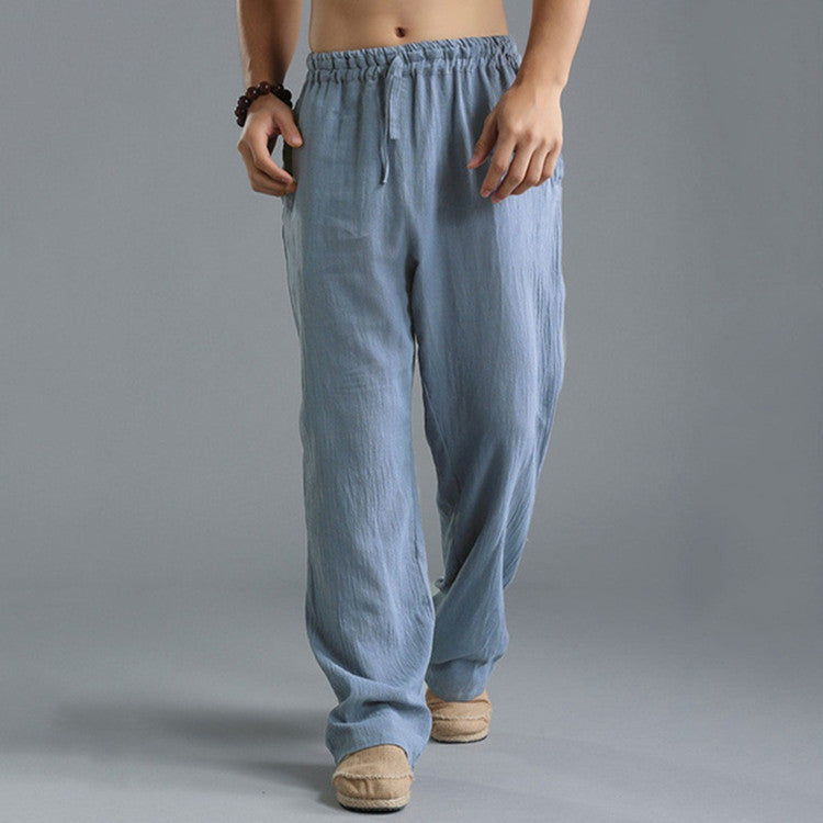 Men's Breathable Linen Loose Casual Pants - Willy05Boutique