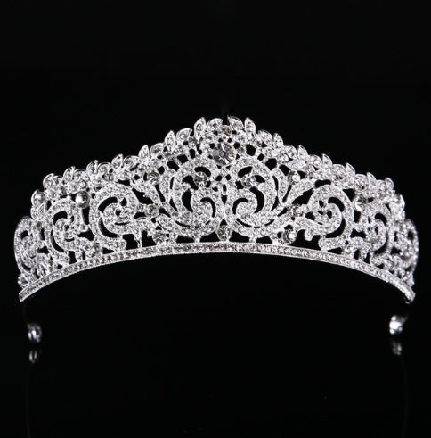 Baroque Luxury Crystal AB Bridal Crown for Women - Willy05Boutique