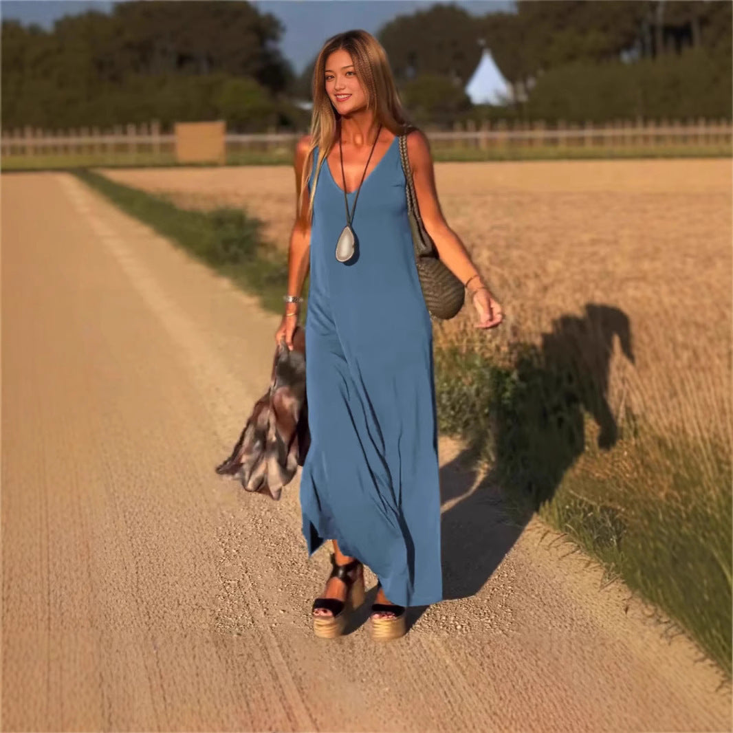 Female Sexy Trend V-neck Strap Dress - Willy05Boutique