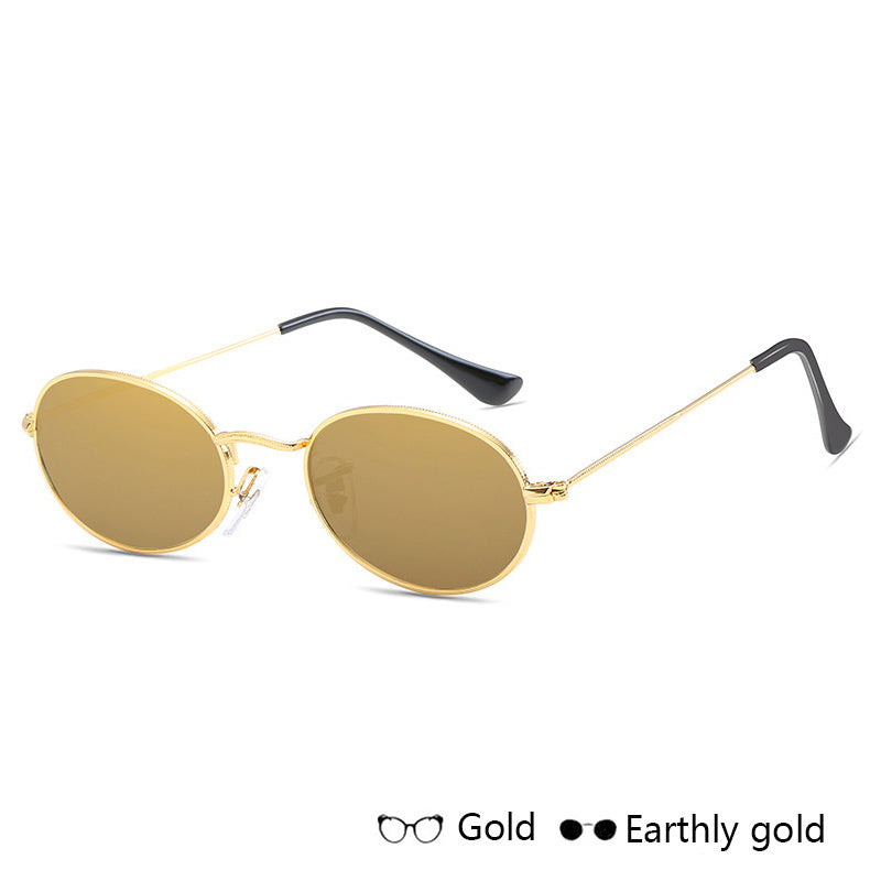 Luxury Famous Oval Metal Sunglasses for Women - Willy05Boutique