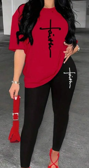 Women Summer Casual Letter Printed set - Willy05Boutique