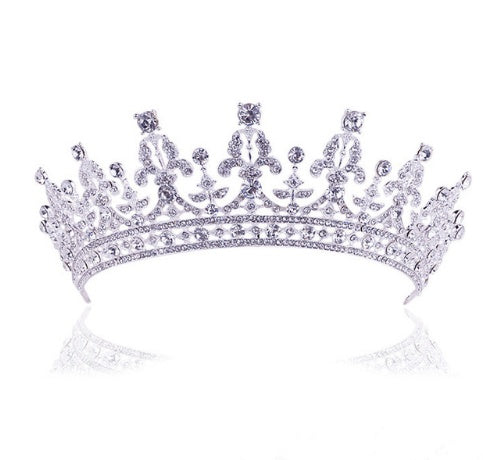 Baroque Luxury Crystal AB Bridal Crown for Women - Willy05Boutique