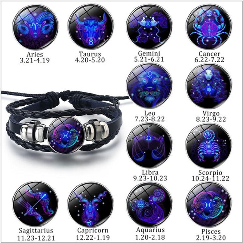 Unisex Zodiac Constellation Bracelet - Willy05Boutique