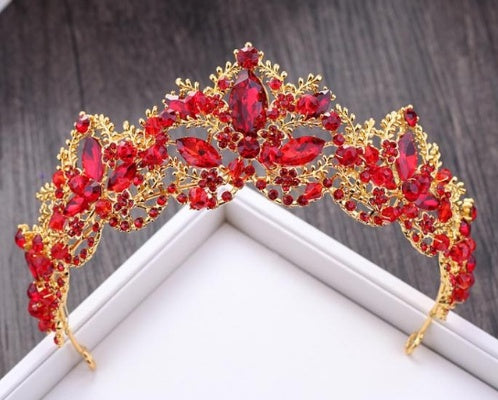 Baroque Luxury Crystal AB Bridal Crown for Women - Willy05Boutique