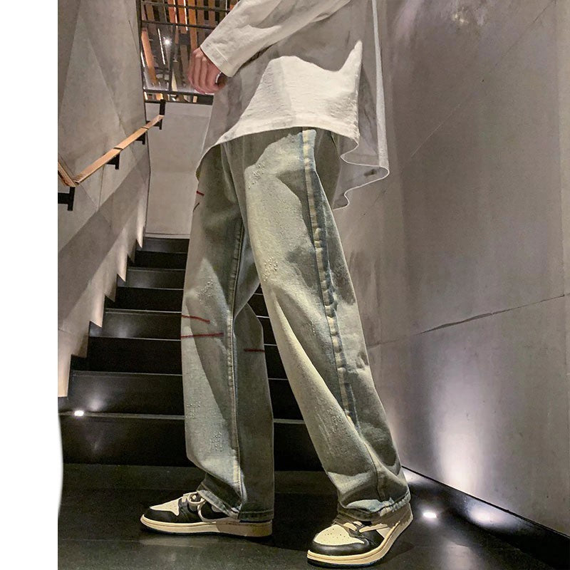 American Loose Straight Jeans for Men