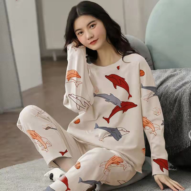 2 Piece Pajamas Set with cute cartoon print for Women - Willy05Boutique