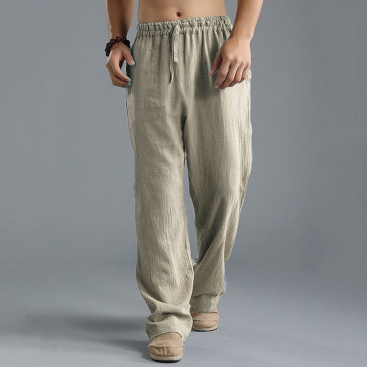 Men's Breathable Linen Loose Casual Pants - Willy05Boutique