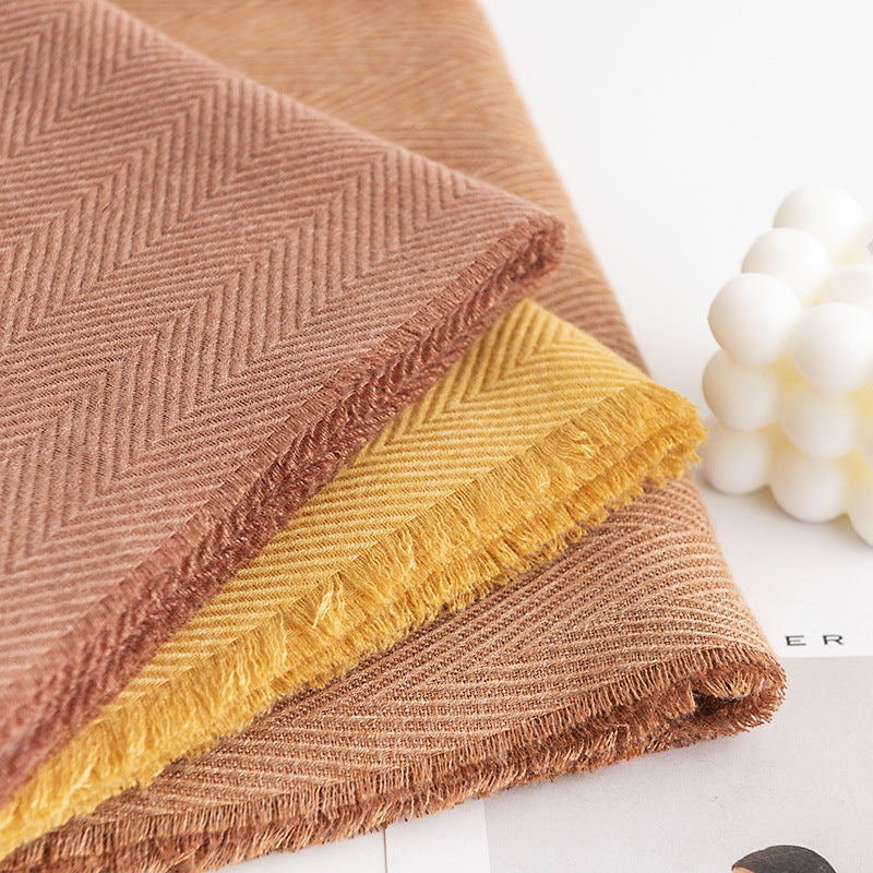 Women's Simple Casual Style Tassel Warm Scarf