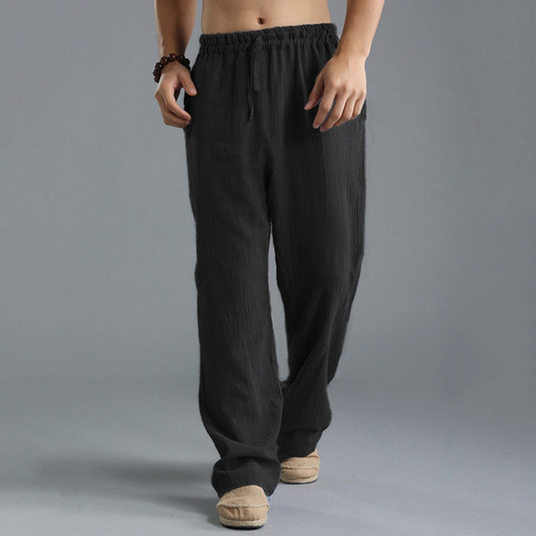 Men's Breathable Linen Loose Casual Pants - Willy05Boutique
