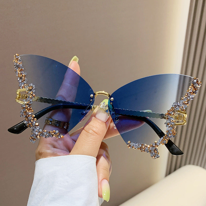 Luxury Diamond Butterfly Sunglasses for Women - Willy05Boutique