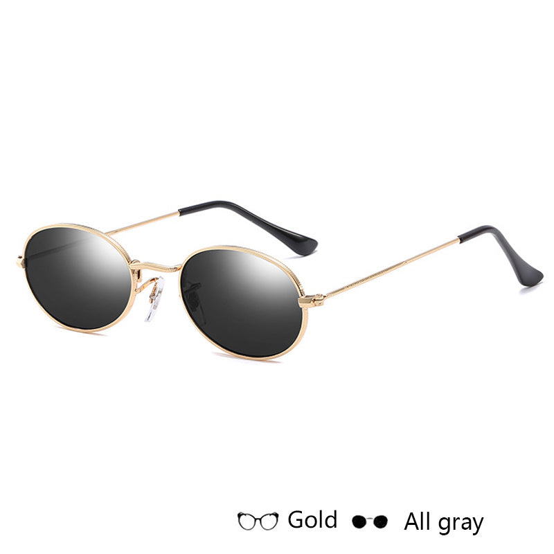 Luxury Famous Oval Metal Sunglasses for Women - Willy05Boutique