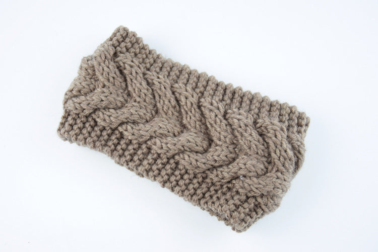 Acrylic Thick Diagonally Crossed Wool Knitted Headband for Women - Willy05Boutique