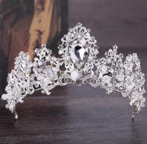 Baroque Luxury Crystal AB Bridal Crown for Women - Willy05Boutique