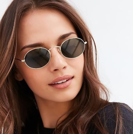 Luxury Famous Oval Metal Sunglasses for Women - Willy05Boutique