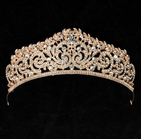 Baroque Luxury Crystal AB Bridal Crown for Women - Willy05Boutique