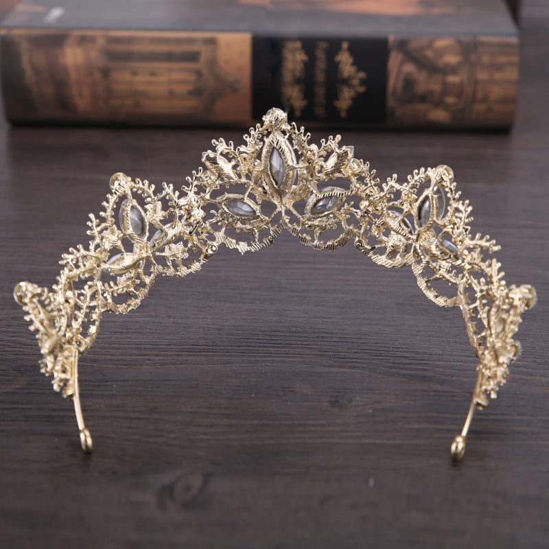 Baroque Luxury Crystal AB Bridal Crown for Women - Willy05Boutique
