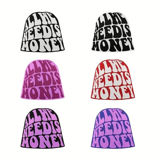 Letter Beanie Hat for Men and Women