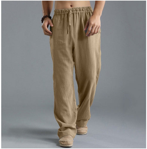 Men's Breathable Linen Loose Casual Pants - Willy05Boutique