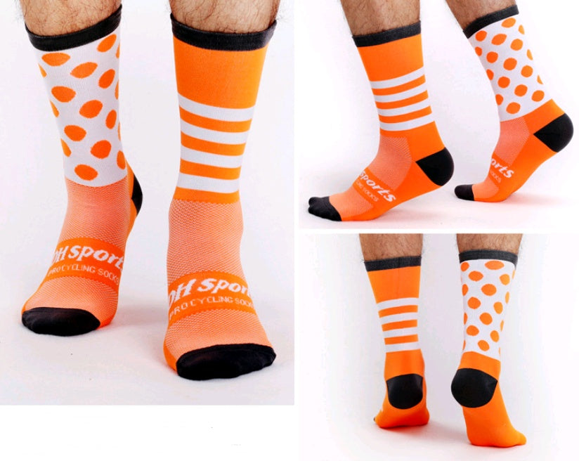 Cycling long tube compression sports socks for men and women