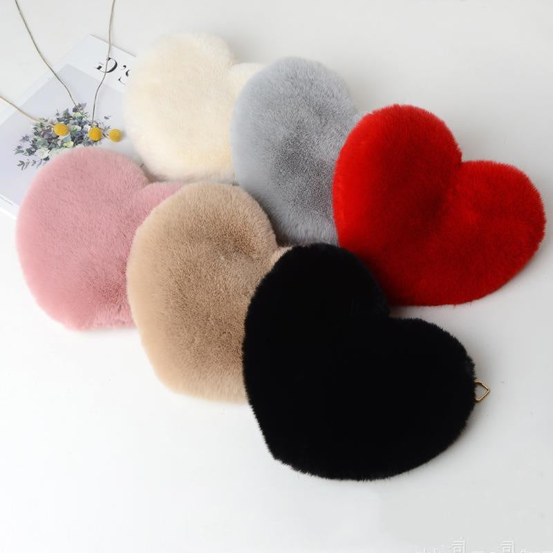Plush Chain Shoulder Love Bags for Women - Willy05Boutique