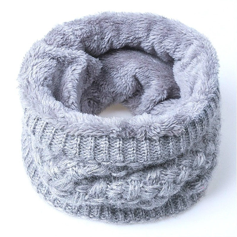 Warm Cotton Collar Scarf for Women