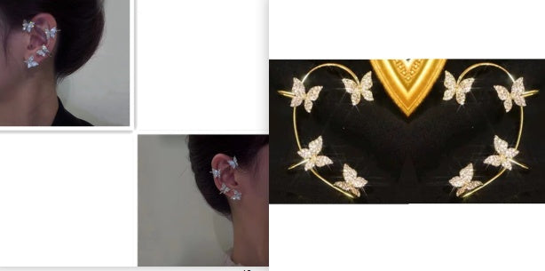 Butterfly Earring and Ear Hook Jewelry for women