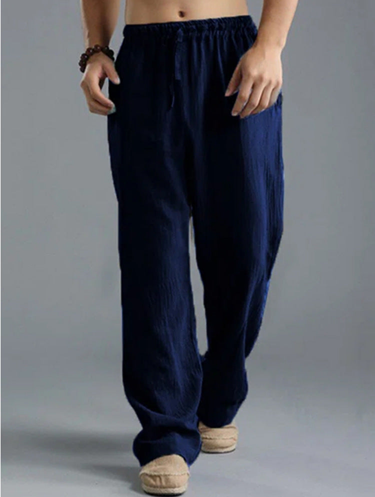Men's Breathable Linen Loose Casual Pants - Willy05Boutique