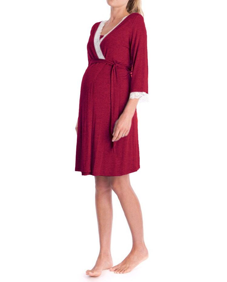 Pregnant Women Nightdress Maternity Sleepwear - Willy05Boutique