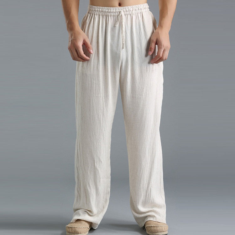 Men's Breathable Linen Loose Casual Pants - Willy05Boutique
