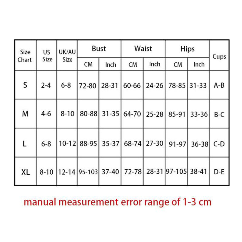 Split Printed Swimwear With Sexy Chest Pad for Women