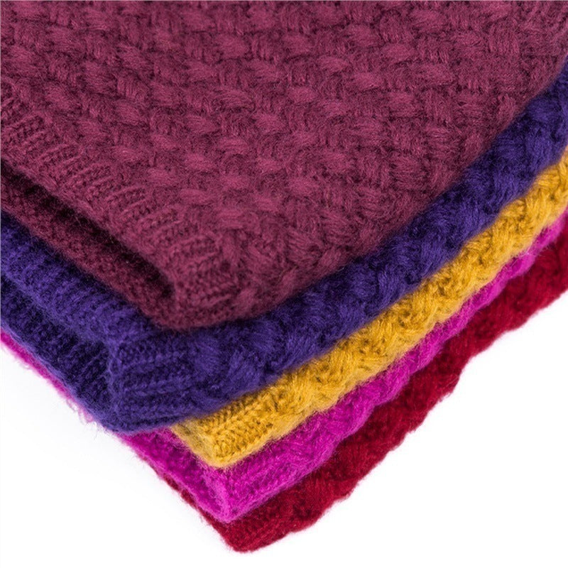 Warm Cotton Collar Scarf for Women
