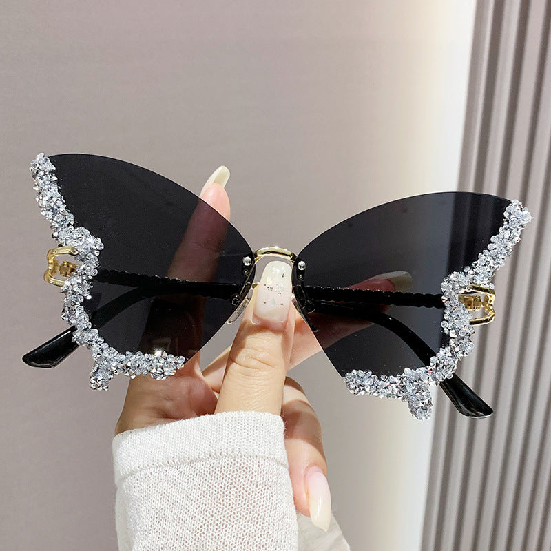Luxury Diamond Butterfly Sunglasses for Women - Willy05Boutique