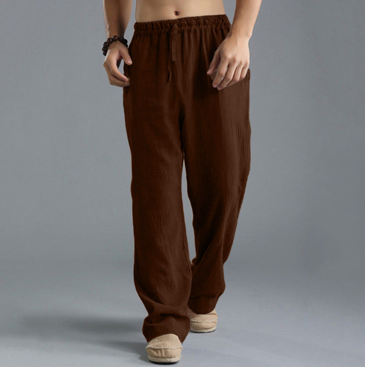 Men's Breathable Linen Loose Casual Pants - Willy05Boutique