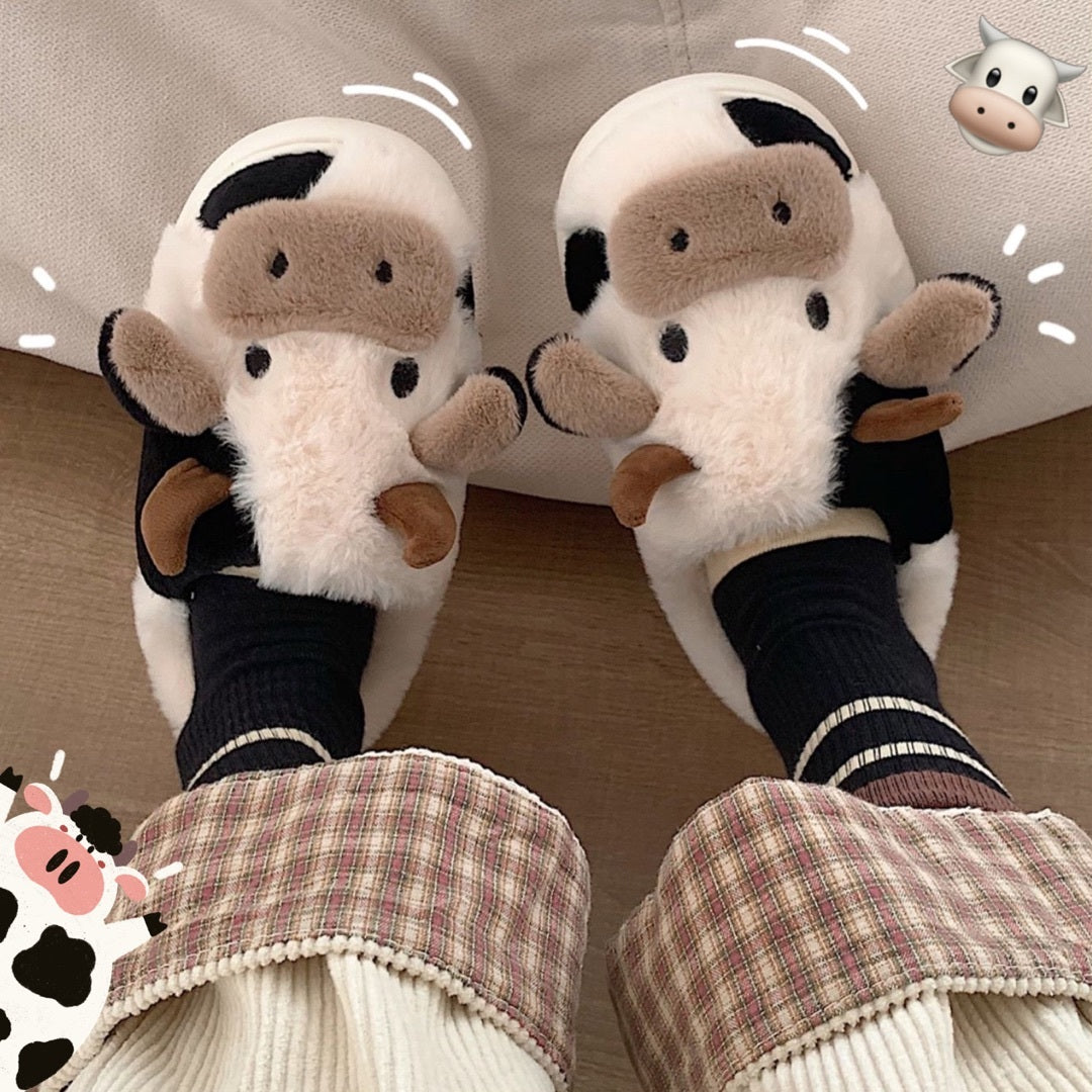 Cute Cow Animal Slipper for Women