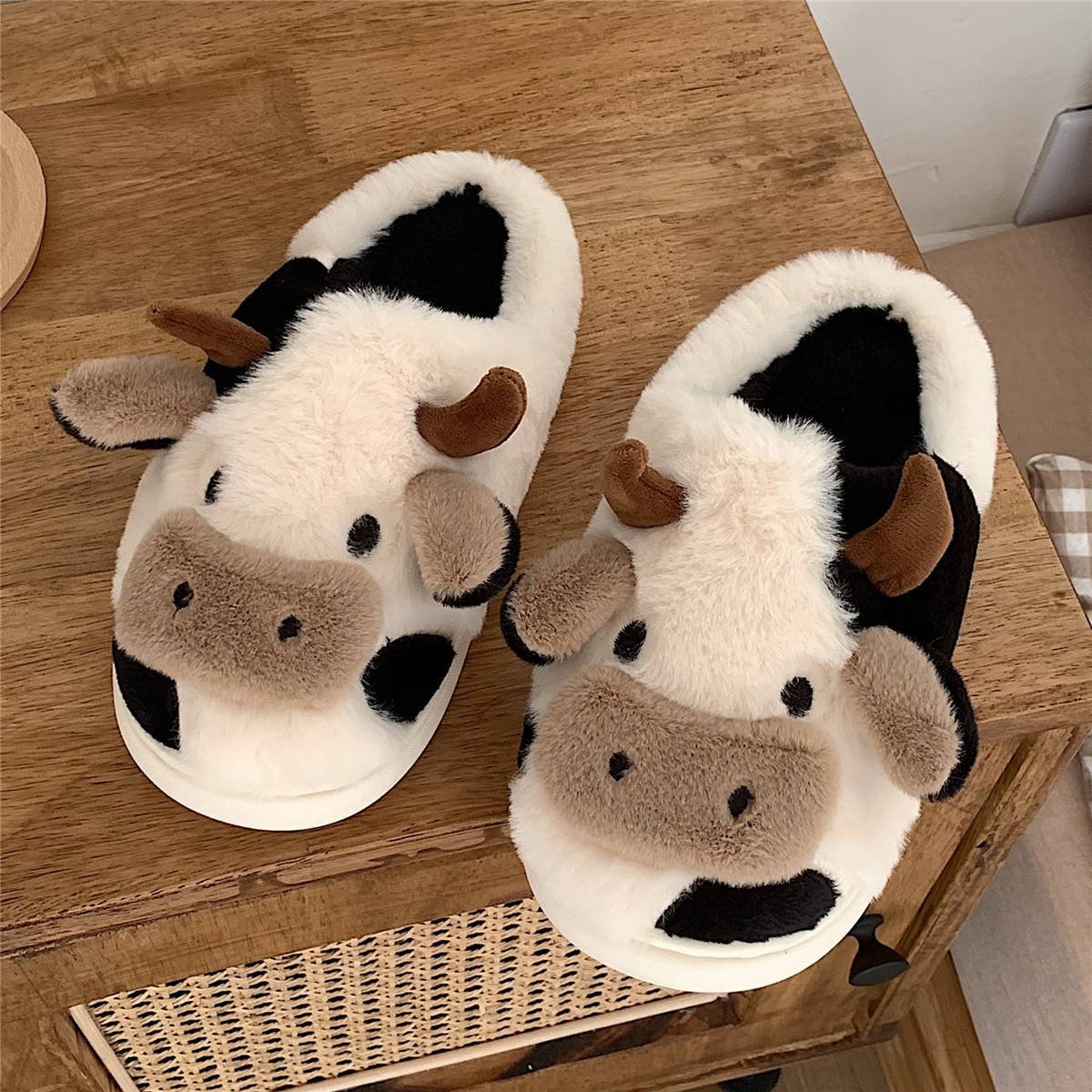 Cute Cow Animal Slipper for Women