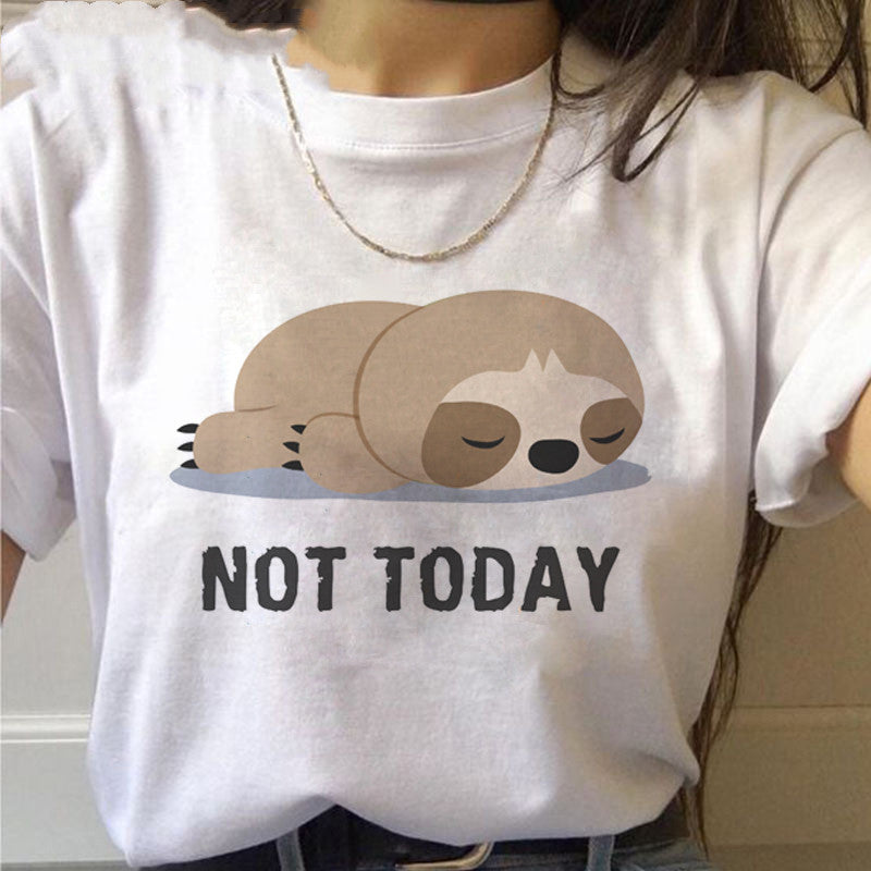 Sloth Kawaii Printed Women T-shirts - Willy05Boutique