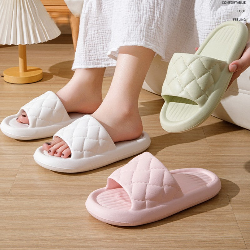 New Rhombus Summer Home Non-Slip Unisex Slippers