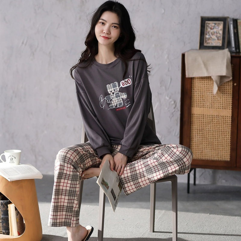 2 Piece Pajamas Set with cute cartoon print for Women - Willy05Boutique