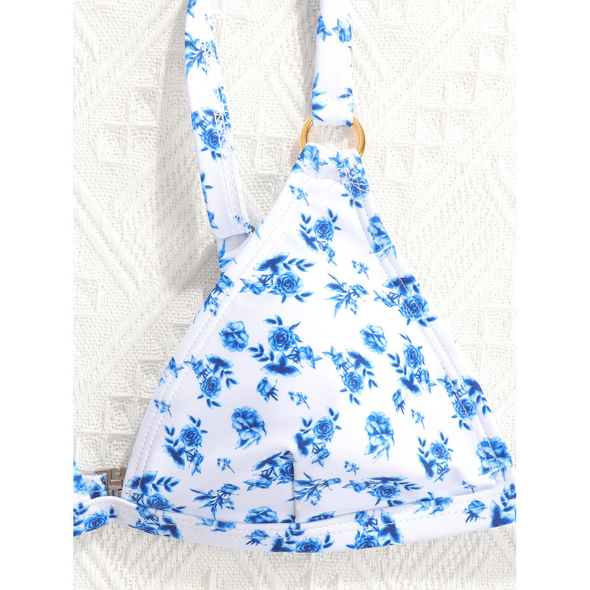 Split Printed Swimwear With Sexy Chest Pad for Women